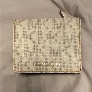 Michael Kors Light Tan Logo Wallet